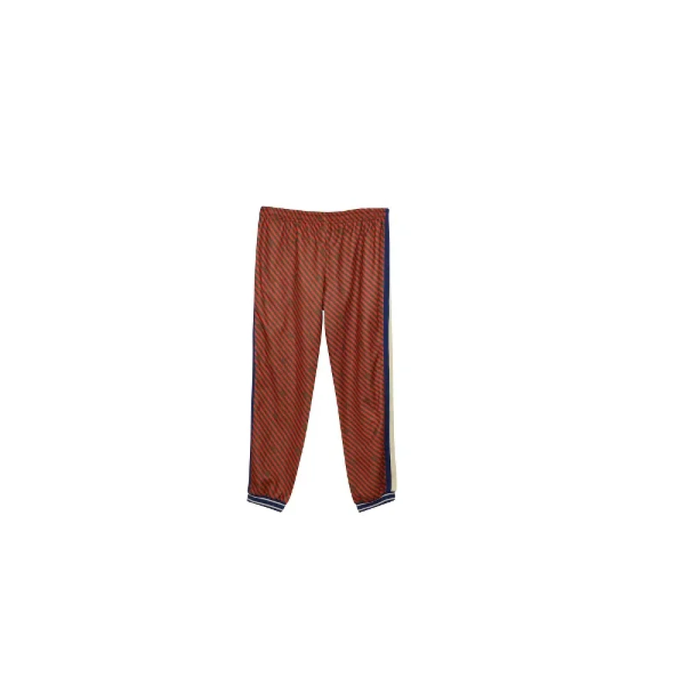 Gucci Vintage Pre-owned Polyester bottoms Red Dames