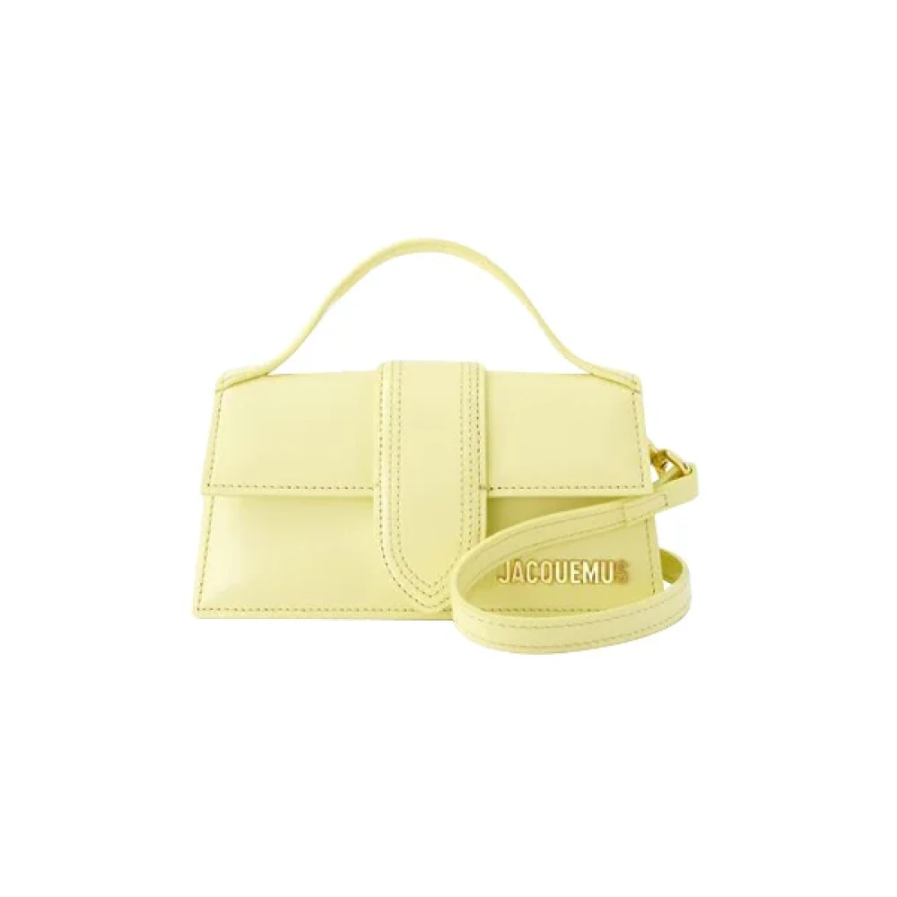 Jacquemus Pre-owned Leather handbags Yellow Dames