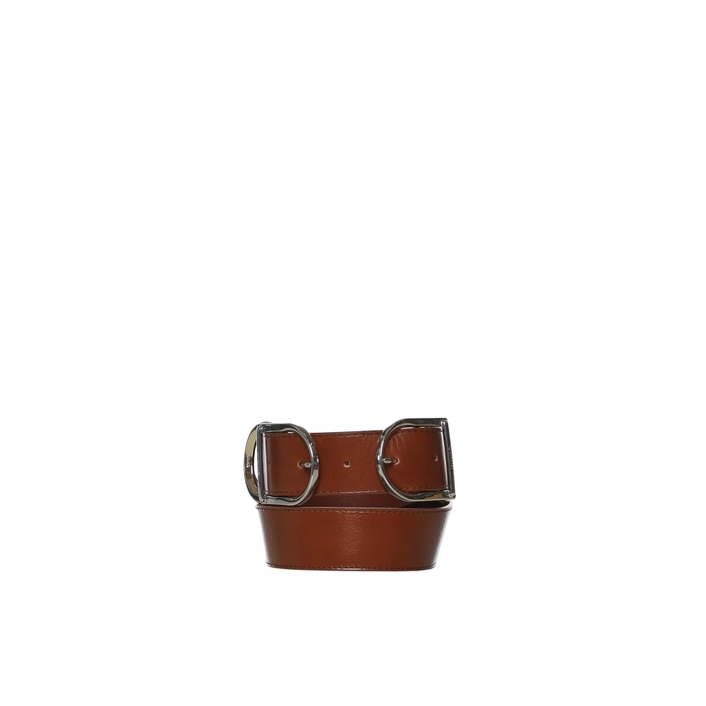 Pinko Women's Brown Hippolita Buckle Belt - Belts - Xs - Accessories