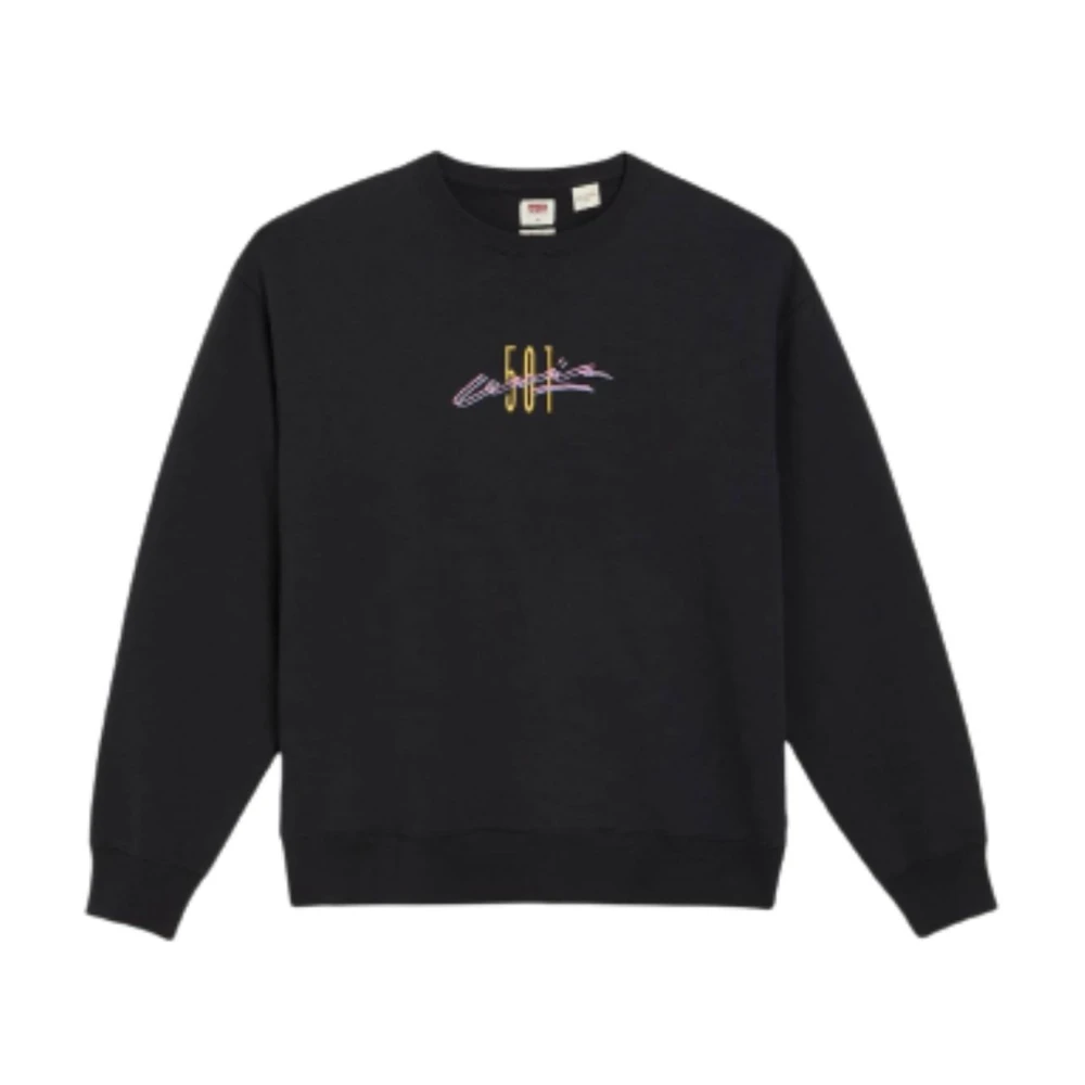 Levi's Mannen Grafische Crew Sweatshirt Black Heren