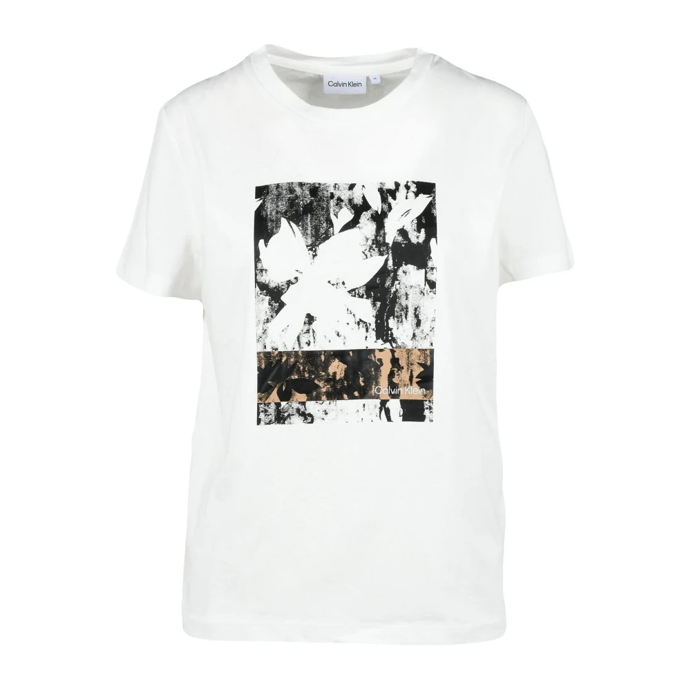 Calvin Klein Witte T-shirt voor vrouwen White Dames