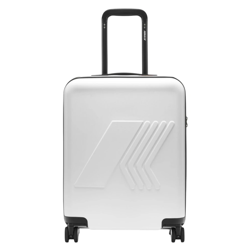 K-Way Unisex Blanc Valises, Taille: One Size Valise Logo Eudoxie