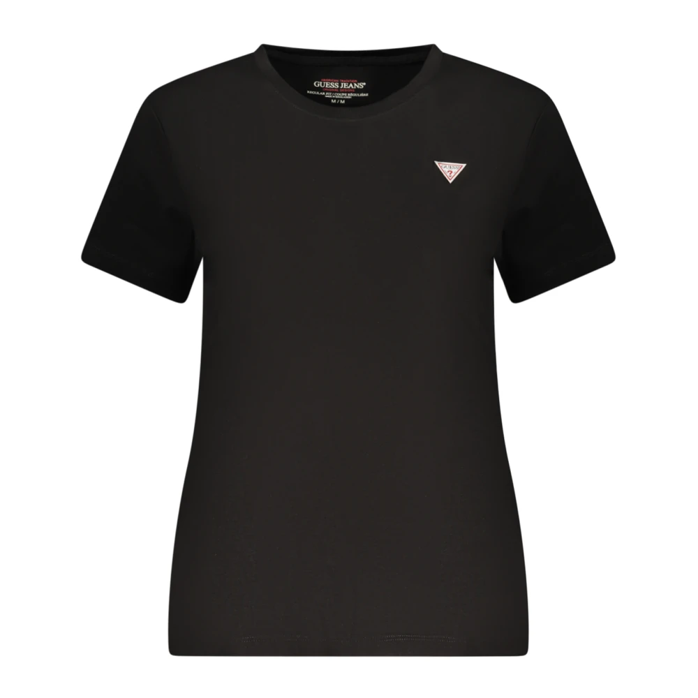 Guess Black Short-Sleeved T-Shirt - Female - T-Shirts - S - Tops