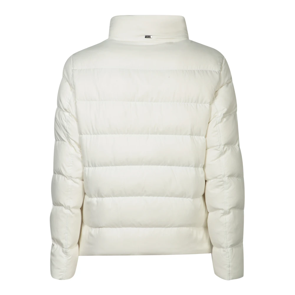 Herno Witte Donsjas met Nep Bont Kraag White Heren