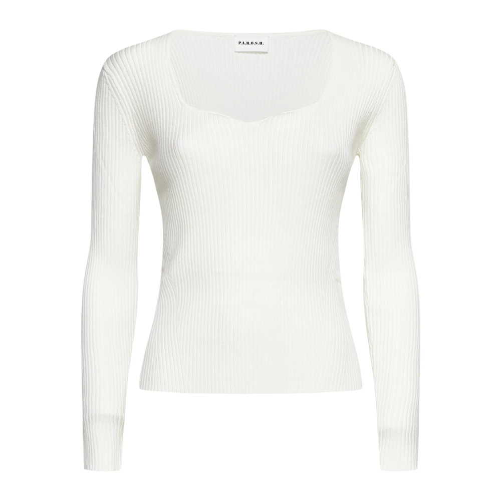 P.a.r.o.s.h. Crème Trui Stijlvol en Gezellig Beige Dames