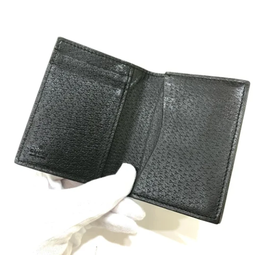 Gucci Vintage Pre-owned Leather home-office Black Dames