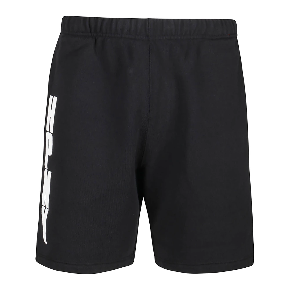 Heron Preston Zwart Wit Sweatshorts Black Heren