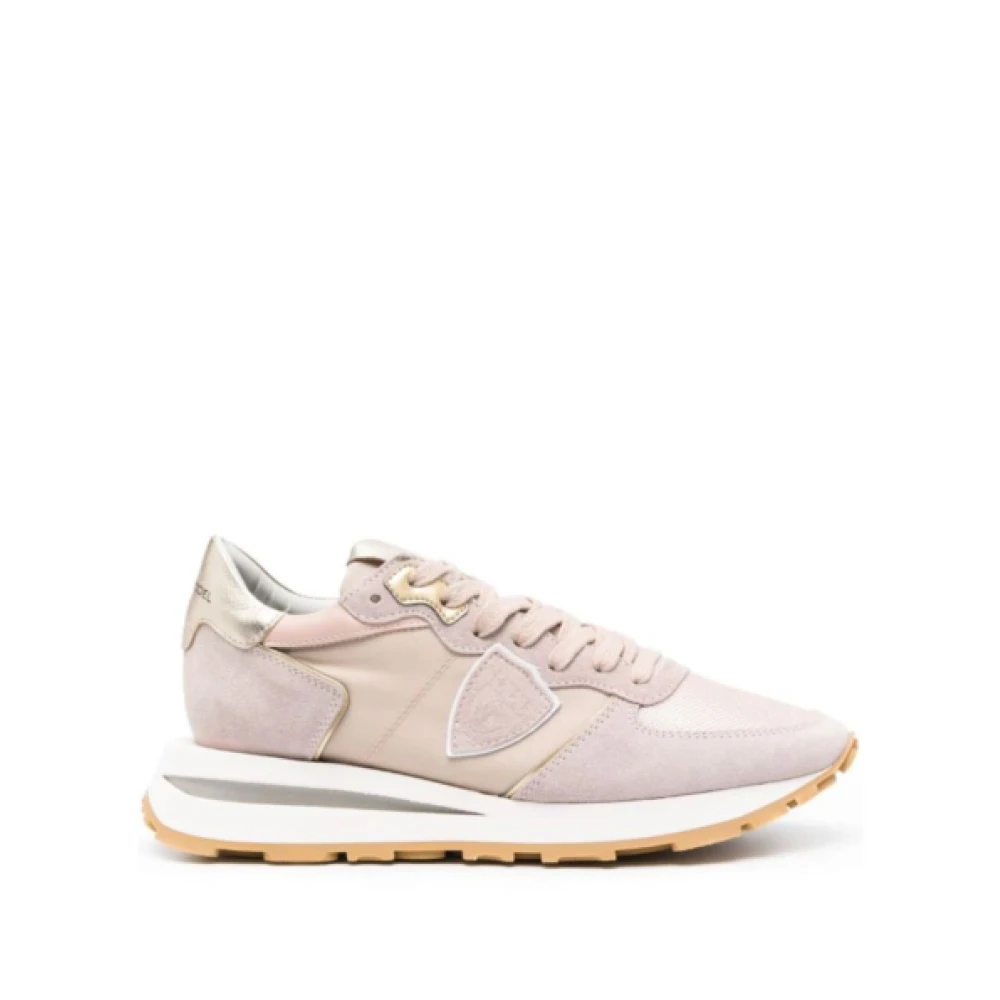 Philippe Model Leren Tropez Sneakers Dames Schoenen Roze