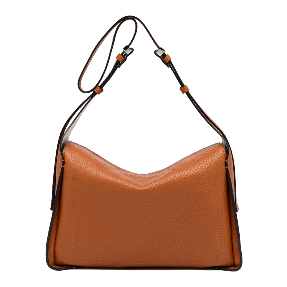 Gianni Chiarini Bruine Schoudertas met Magneetsluiting Brown Dames