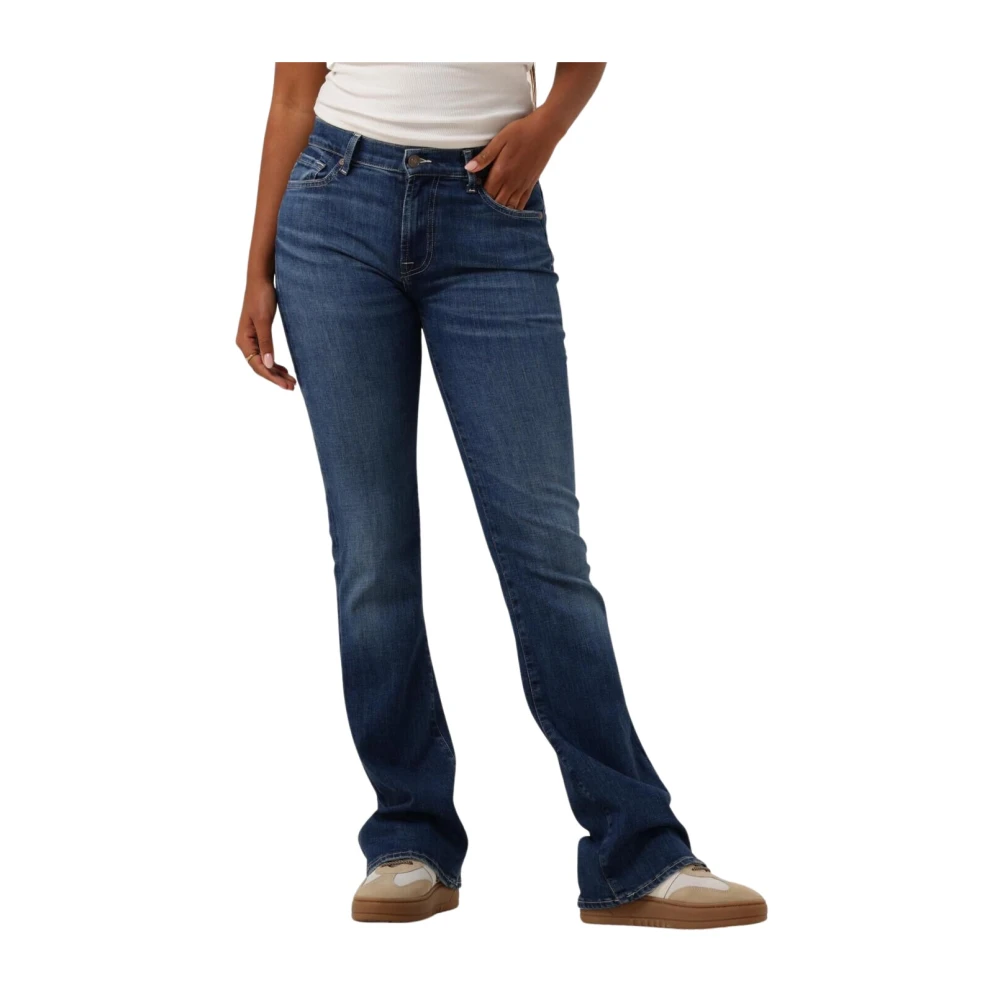 7 For All Mankind Jeans Straight Blauw Blue Dames