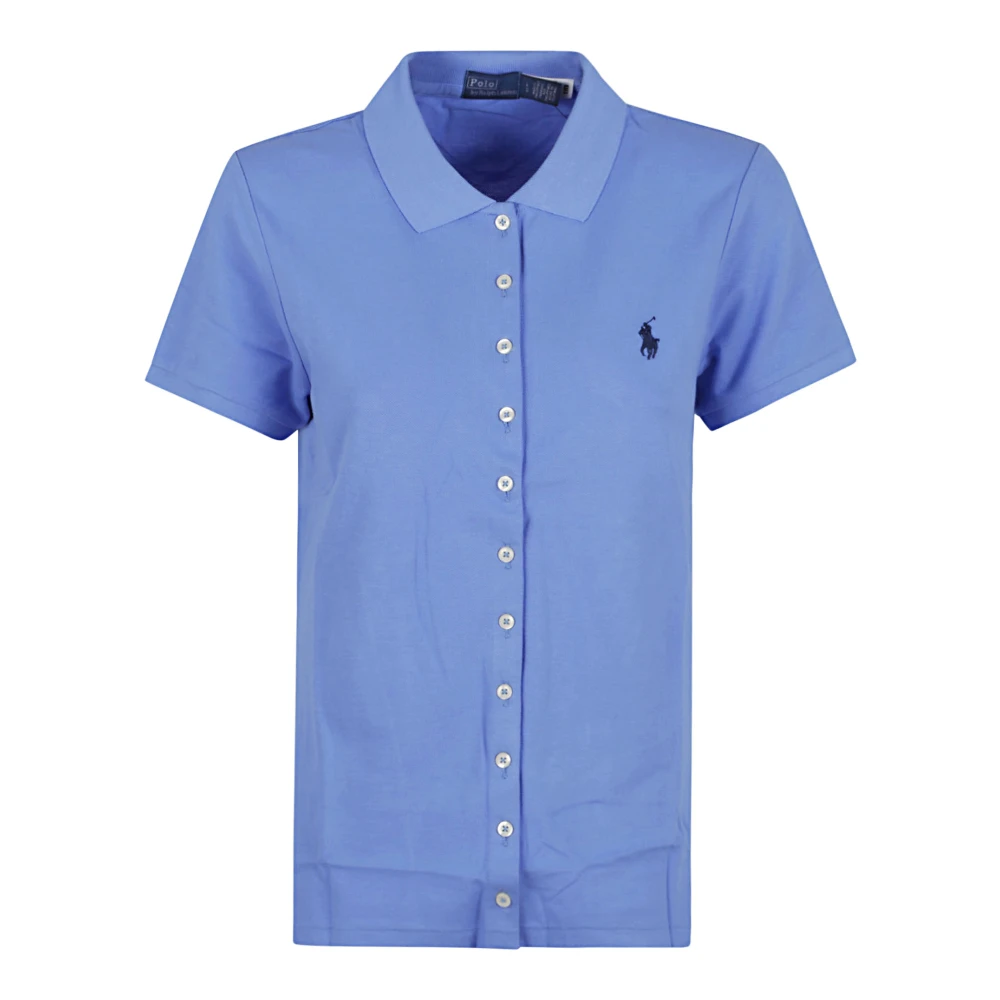Polo Ralph Lauren Blauw poloshirt met korte mouwen Blue Dames