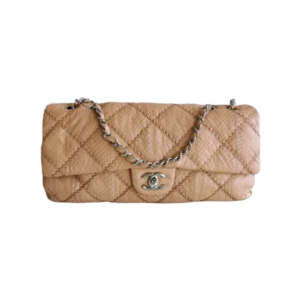 Chanel Vintage Pre-owned Leather chanel-bags Yellow Dames