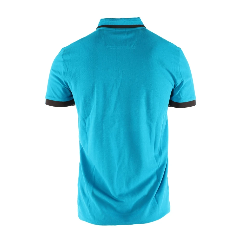 Hugo Boss Blauwe Katoenen Poloshirt voor Heren Blue Heren