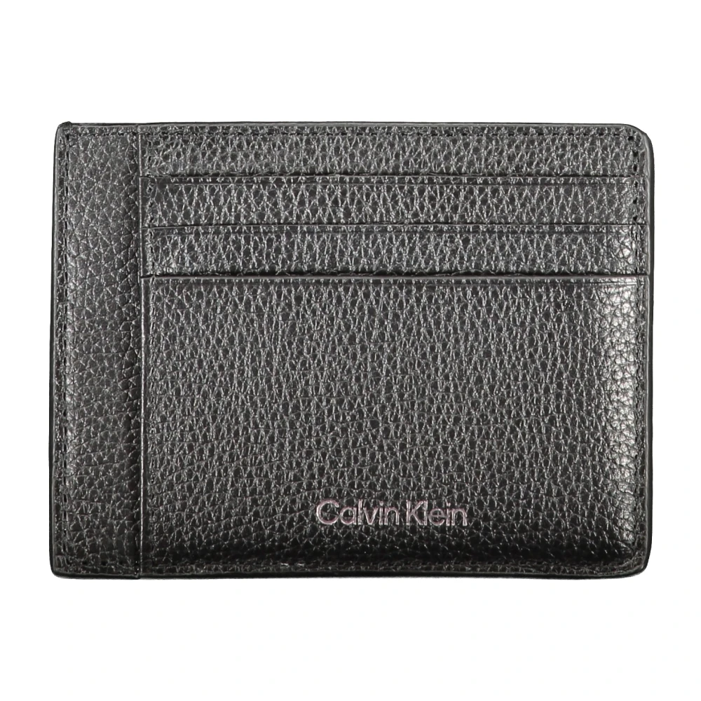 Calvin Klein Heren Portemonnee Zwart met Muntvak Black Unisex