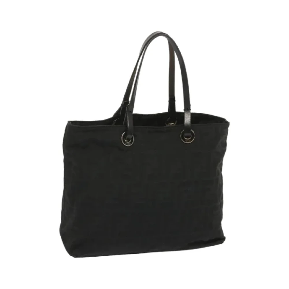 Fendi Vintage Pre-owned Canvas handbags Black Dames