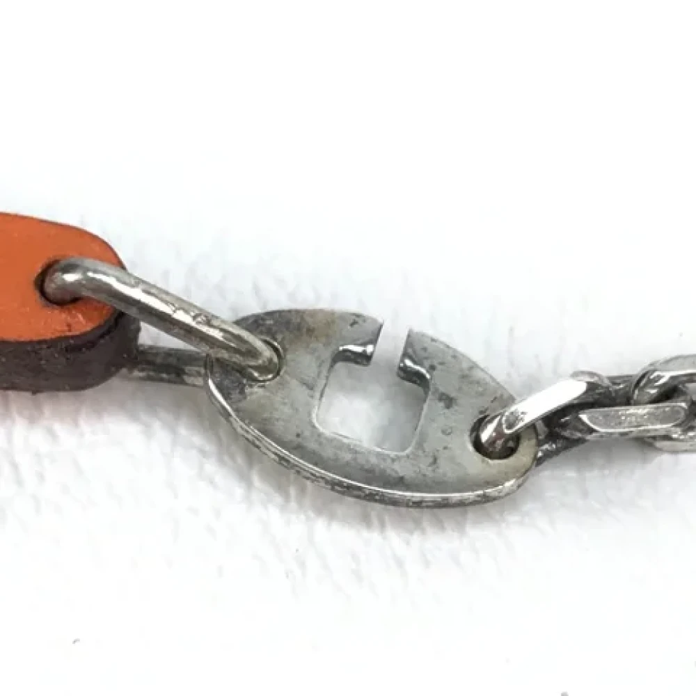 Hermès Vintage Pre-owned Leather key-holders Orange Unisex