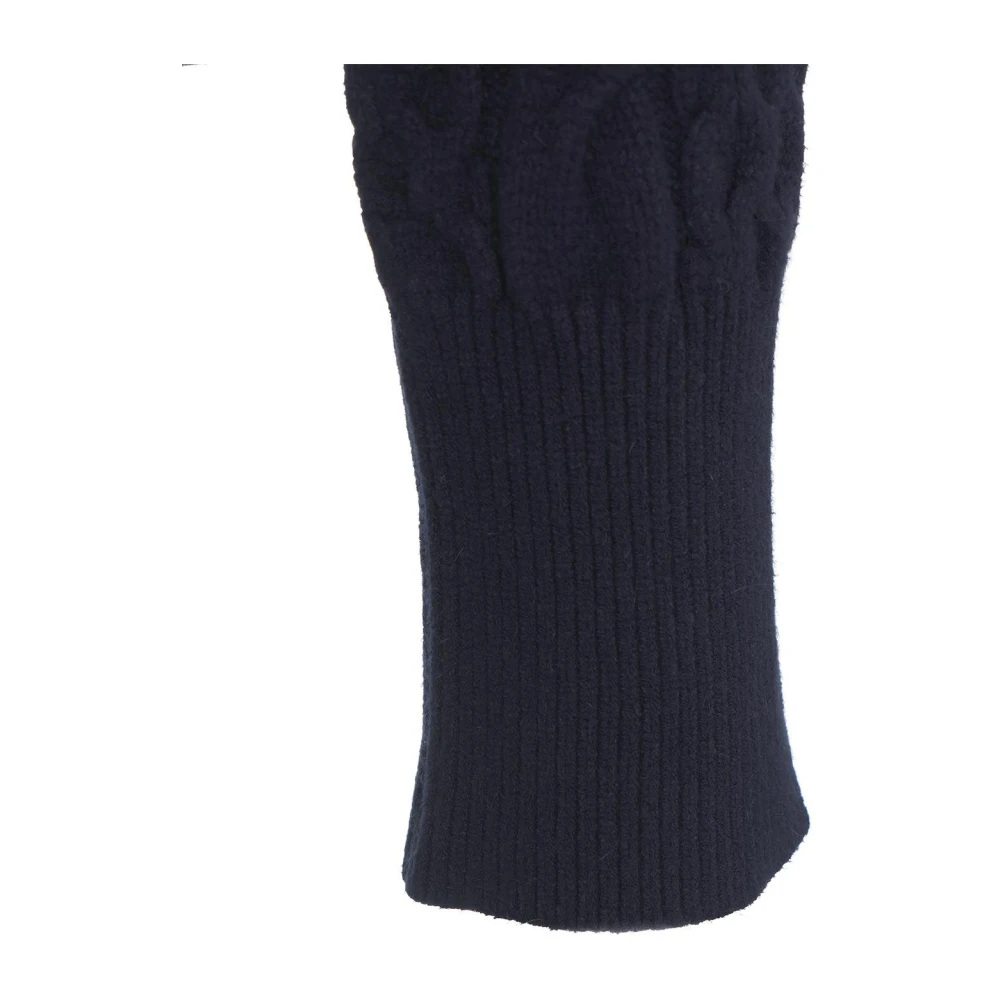 Kaos Luxe Cable Knit Sweater Blue Dames