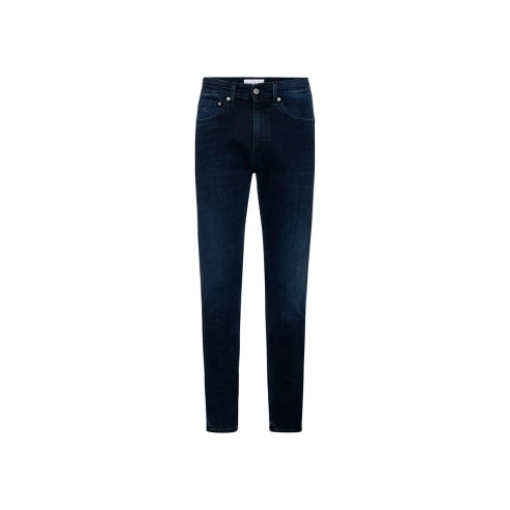 Calvin Klein Smalle Jeans met Lage Taille Blue Heren