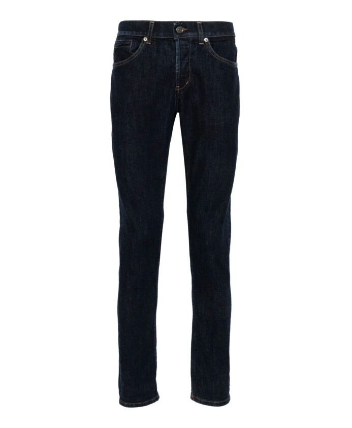 george-jean-skinny-bleu-en-melange-de-coton