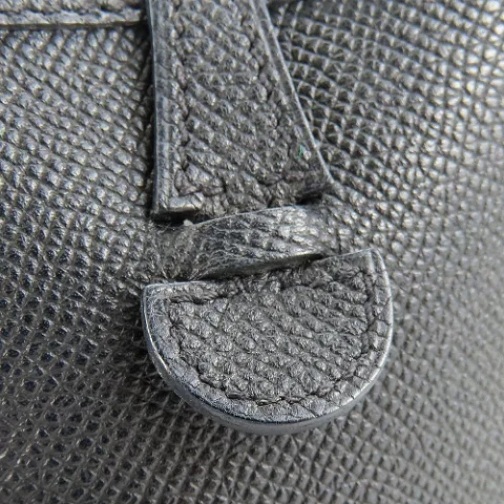 Hermès Vintage Pre-owned Leather crossbody-bags Black Dames