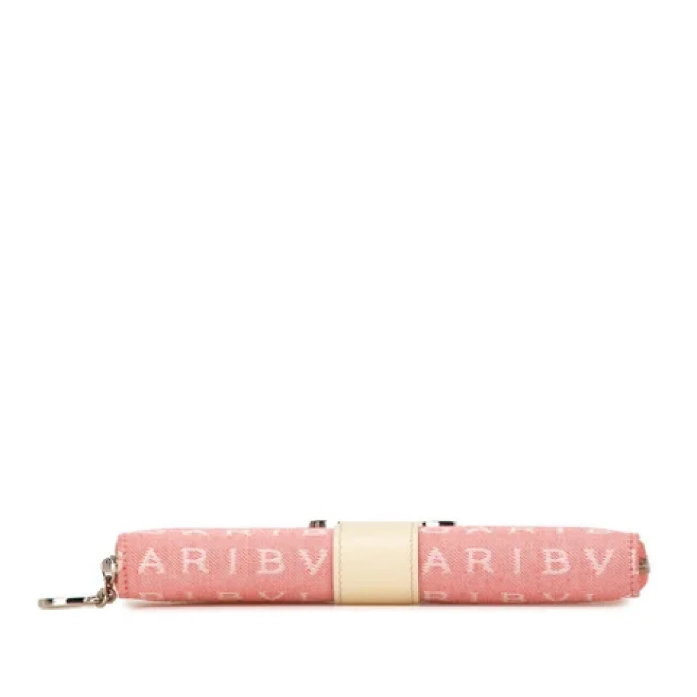 Bvlgari Vintage Pre-owned Canvas wallets Pink Dames