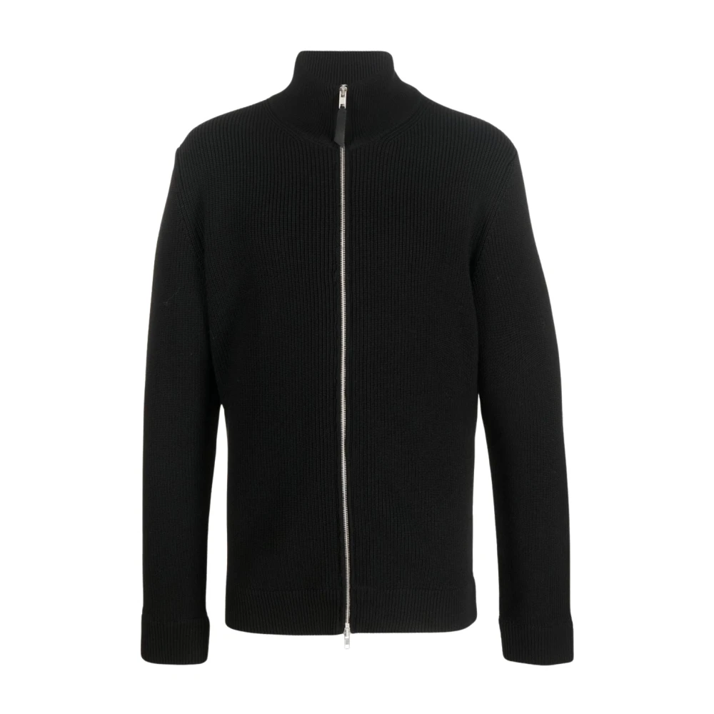 Maison Margiela Zip Cardigan - Male - Cardigans - Black - S - Knitwear