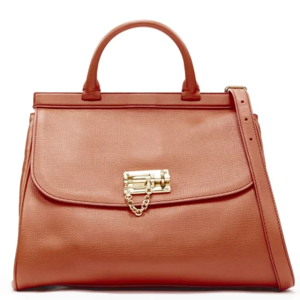 Dolce & Gabbana Pre-owned Leather shoulder-bags Orange Dames