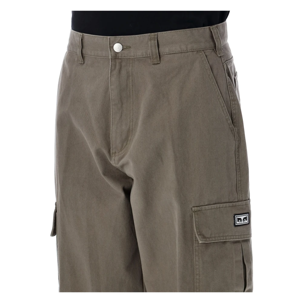 Obey Cargo Broek Smokey Olive Aw24 Green Heren