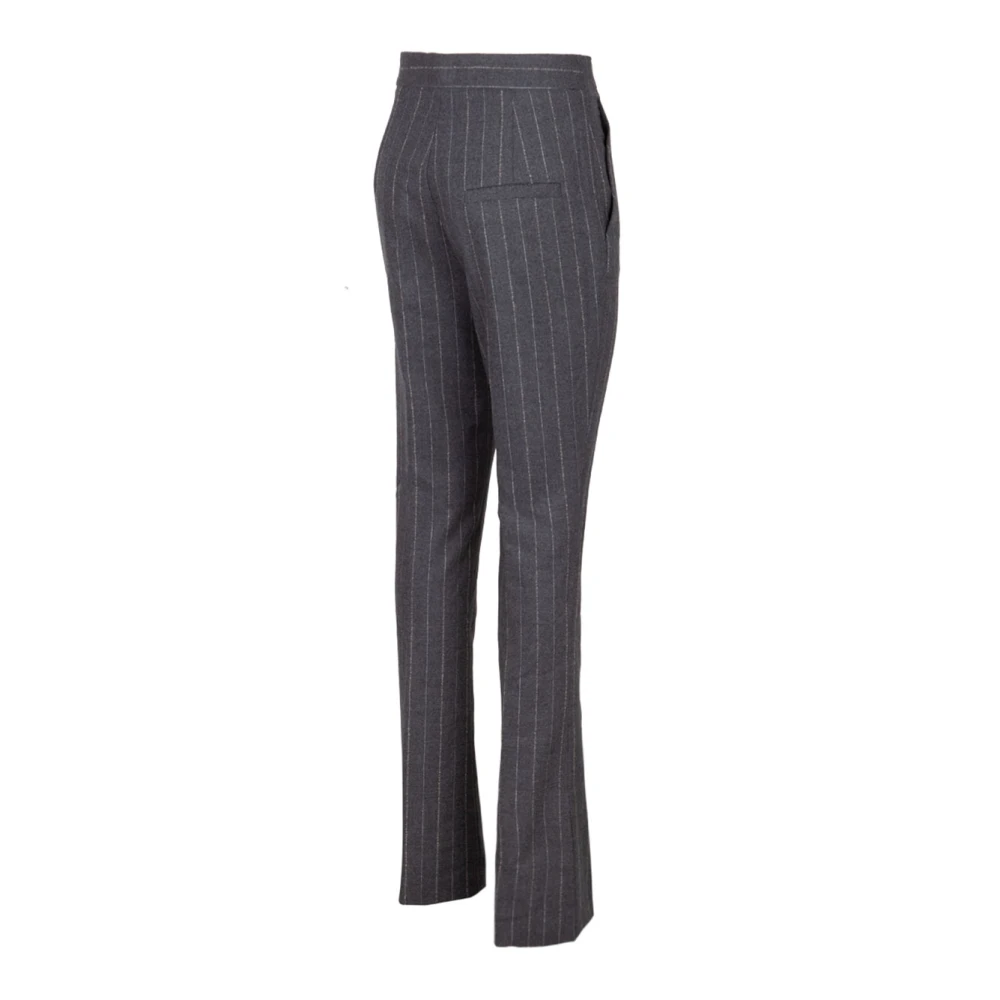 Genny Grijze Pinstripe Palazzo Broek Gray Dames