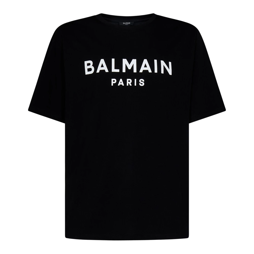 Balmain Black Logo T-Shirt - Male - T-Shirts - S - Tops
