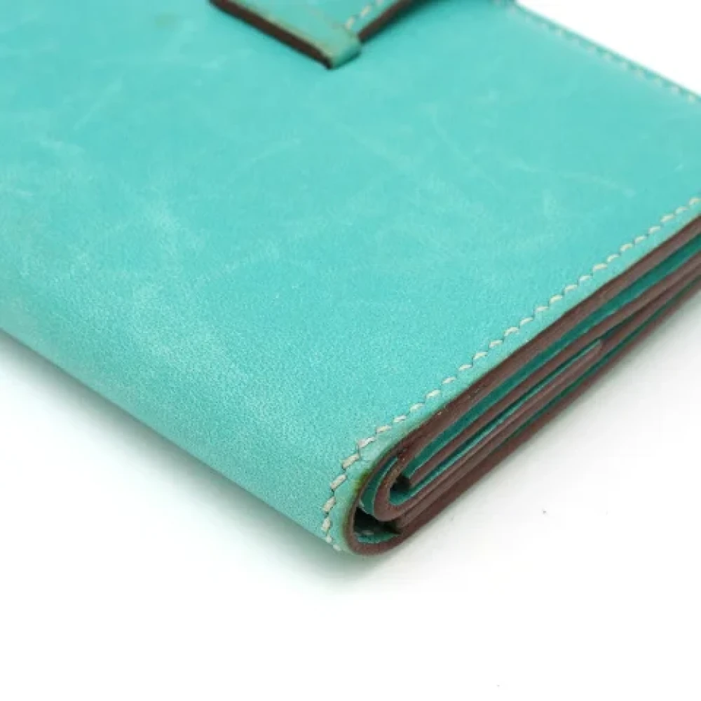 Hermès Vintage Pre-owned Leather wallets Green Dames