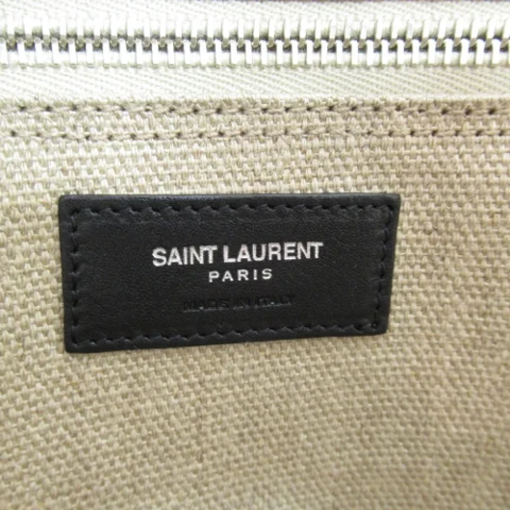 Yves Saint Laurent Vintage Pre-owned Canvas handbags Beige Dames