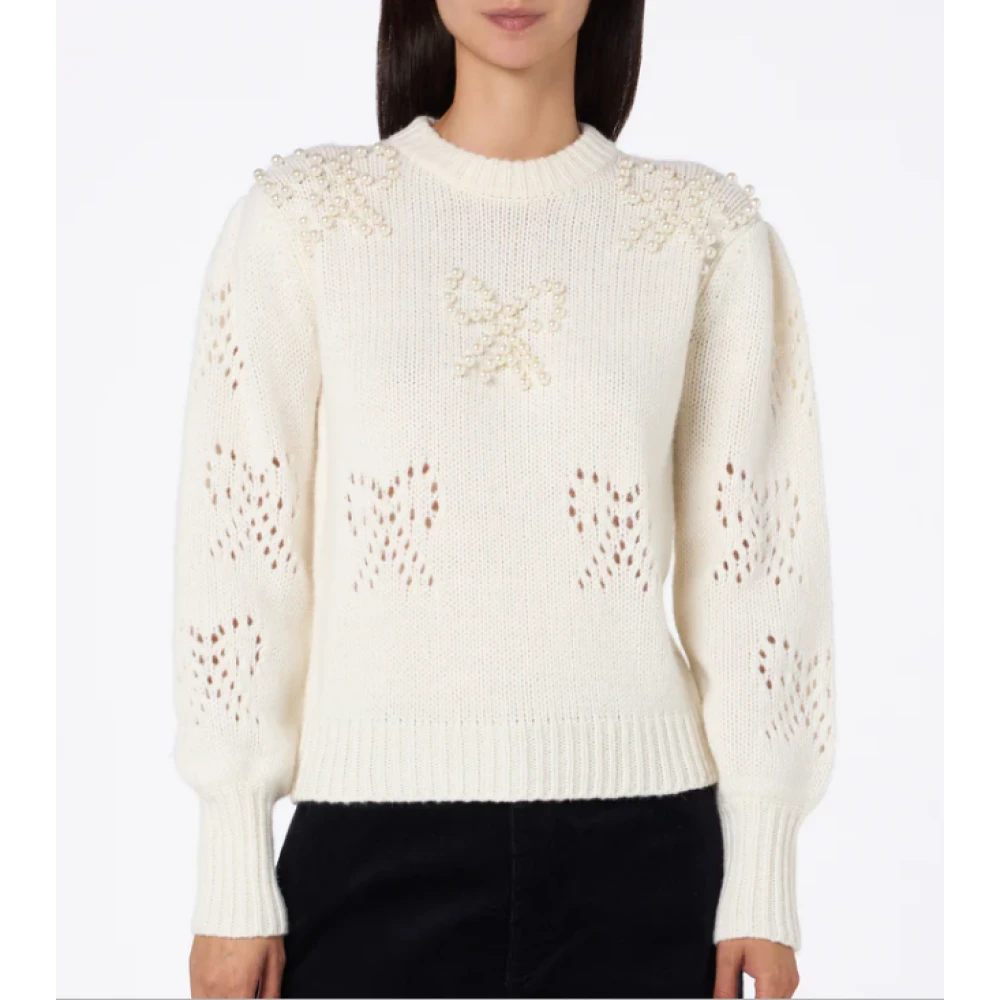 MC2 Saint Barth Dames Bloom Trui Beige Dames
