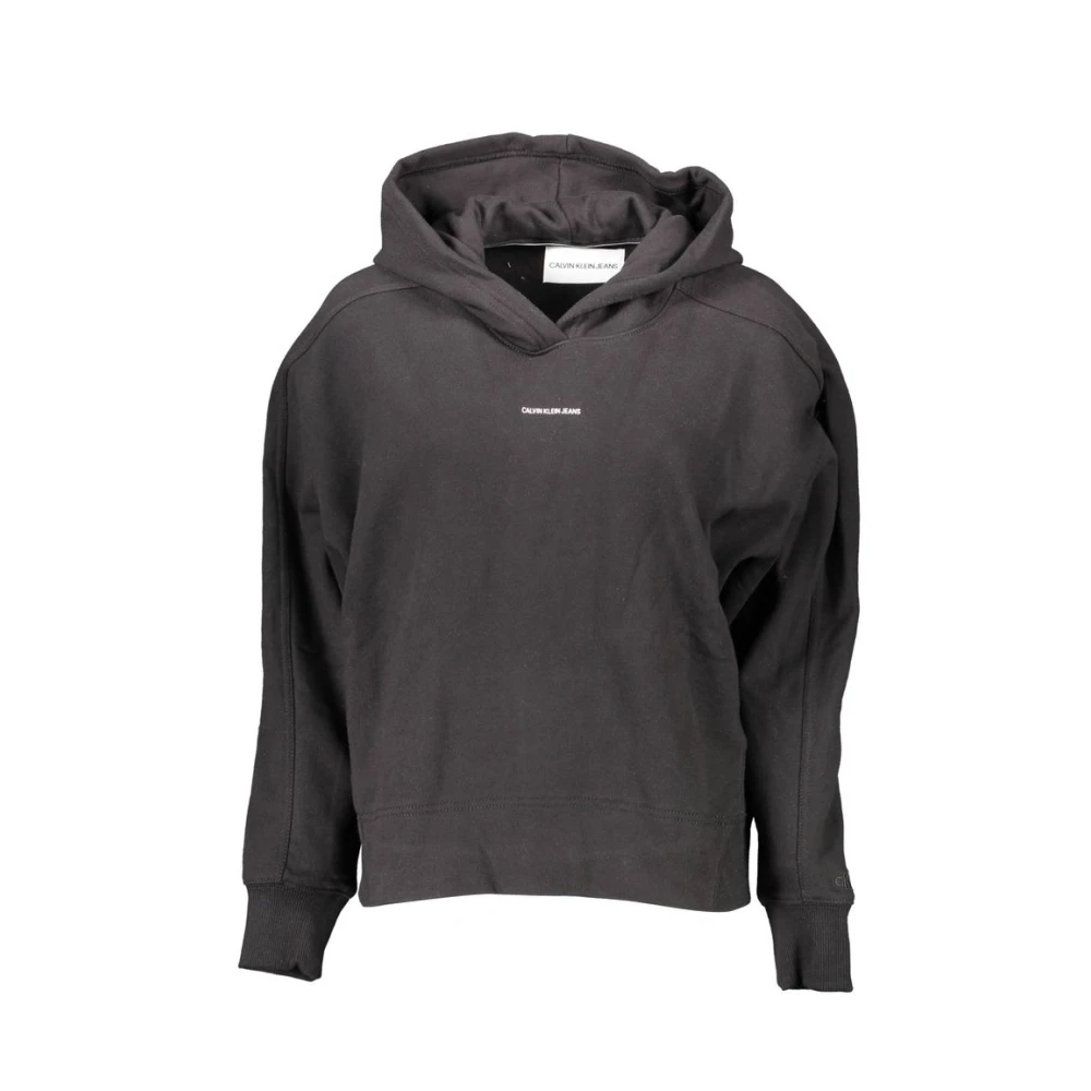 Calvin Klein Women's Black Hoodies, Xl, Cotton Jumper