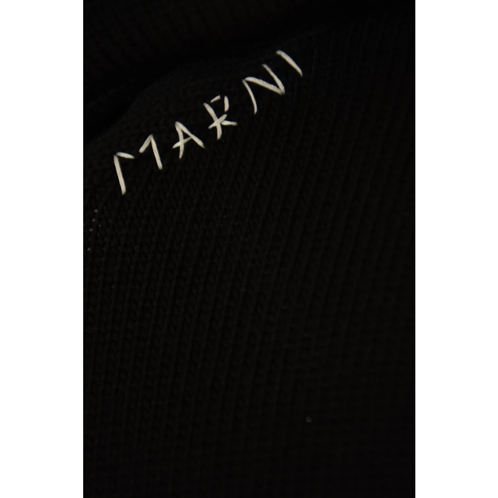 Marni Zwarte Rondehals Trui Black Heren