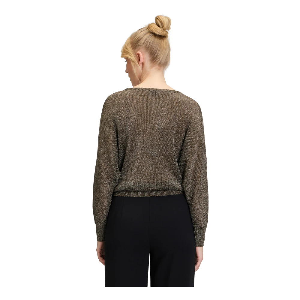 Vera Mont Batwing Sleeve Gebreide Trui Brown Dames