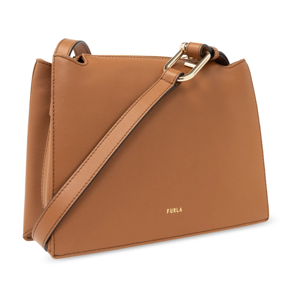 Furla Nuvola Schoudertas Brown Dames