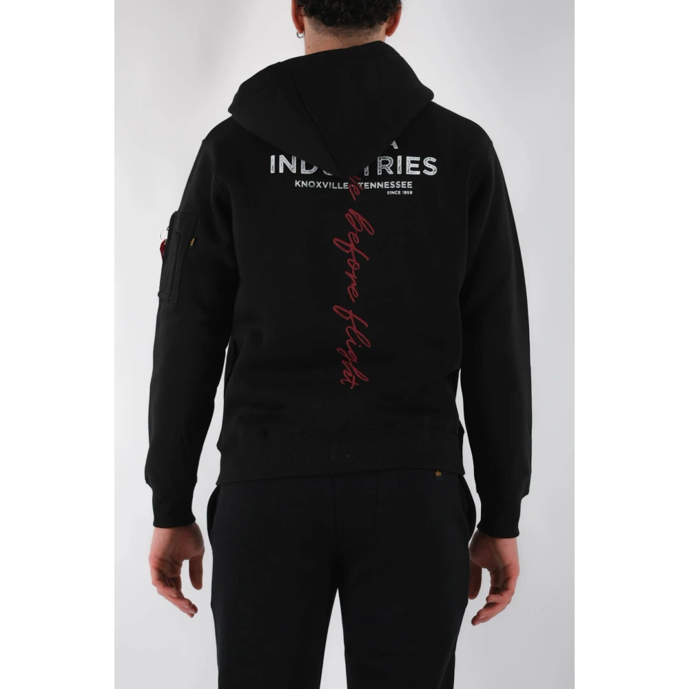 alpha industries Handtekening Hoodie met Voorzak Black Heren