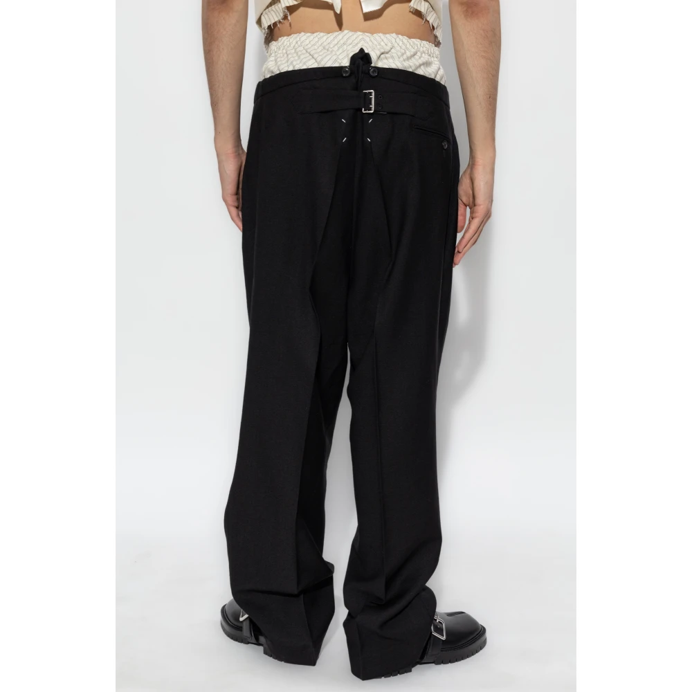 Maison Margiela Wollen broek Black Heren
