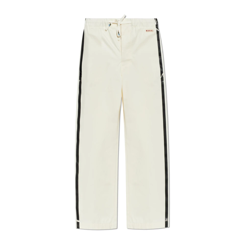 Marni Donna Beige Pantaloni, M, New,
