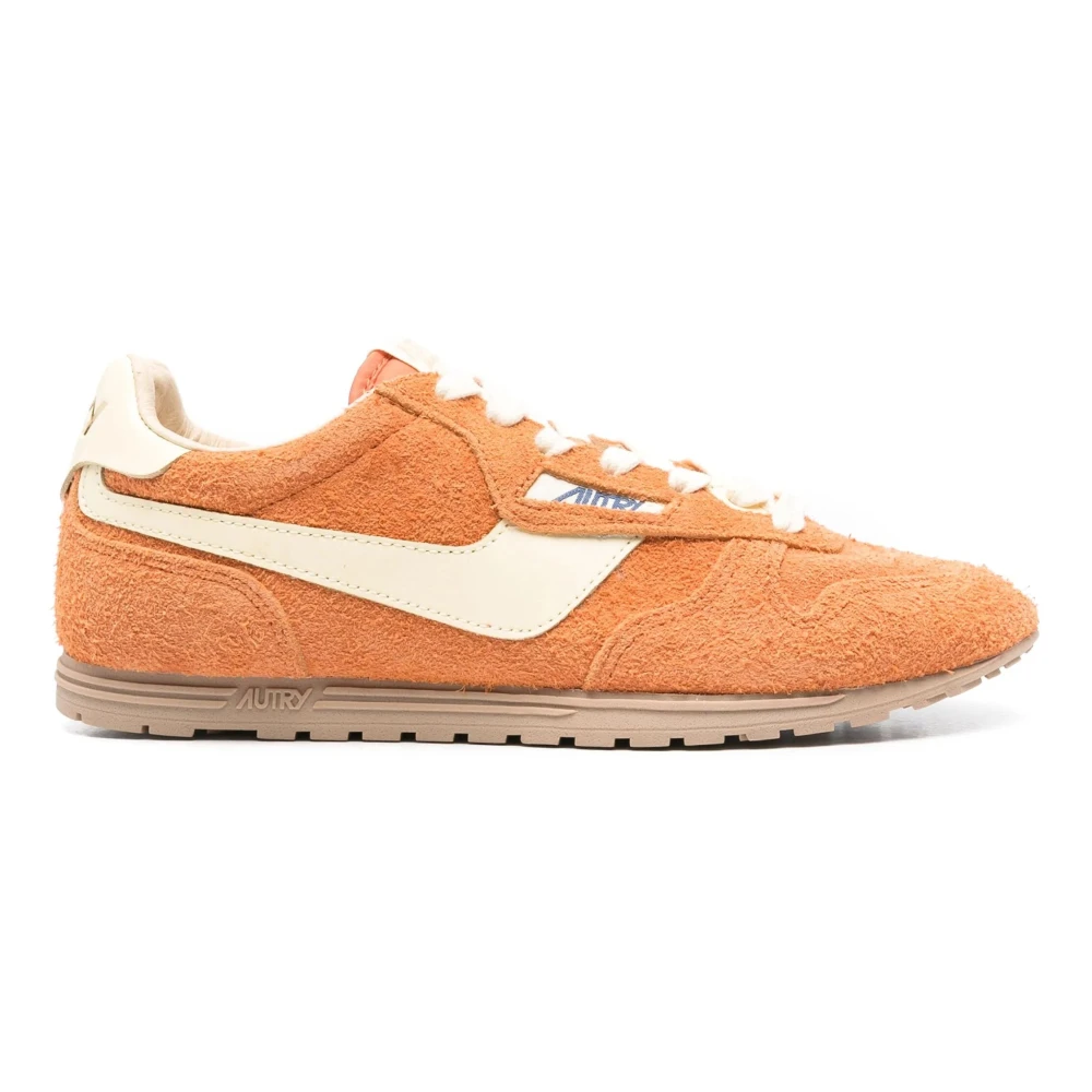 Autry Suede Windspin Low Sneakers Dames Schoenen Oranje