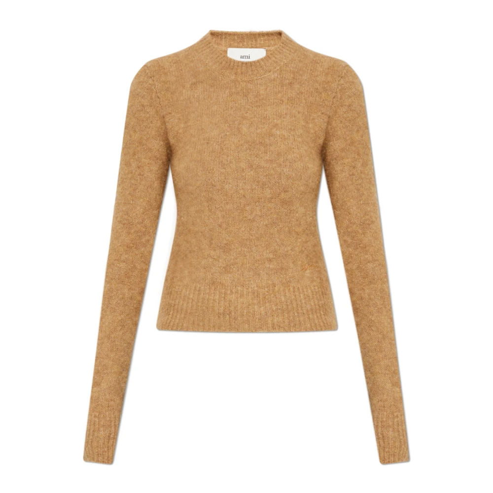 Ami Paris Donna Beige Maglie, L, New,