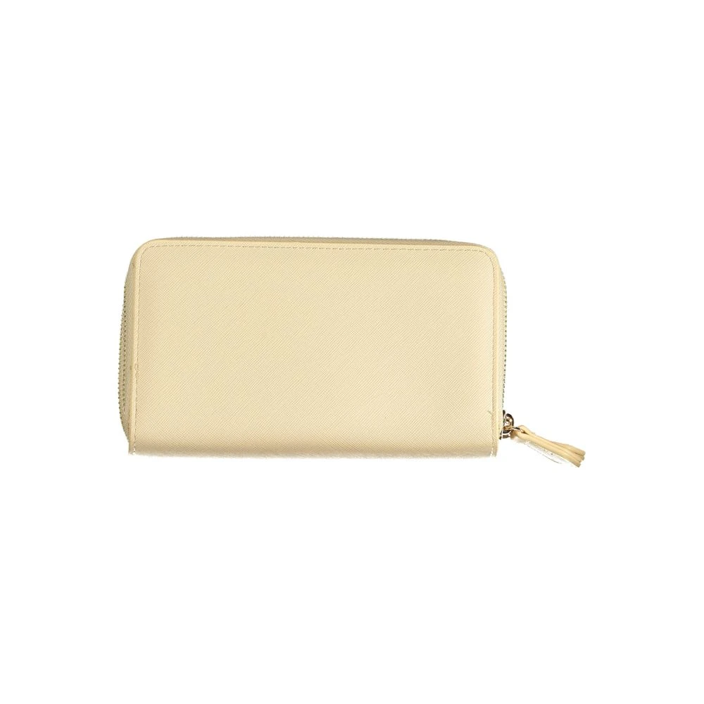 Valentino by Mario Valentino Beige Portemonnee met Dubbel Compartiment en Rits Beige Dames