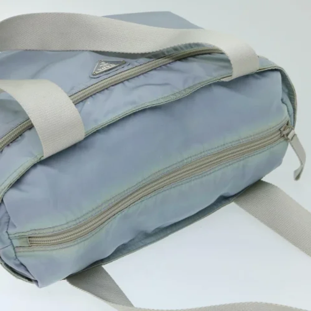 Prada Vintage Pre-owned Fabric totes Blue Dames