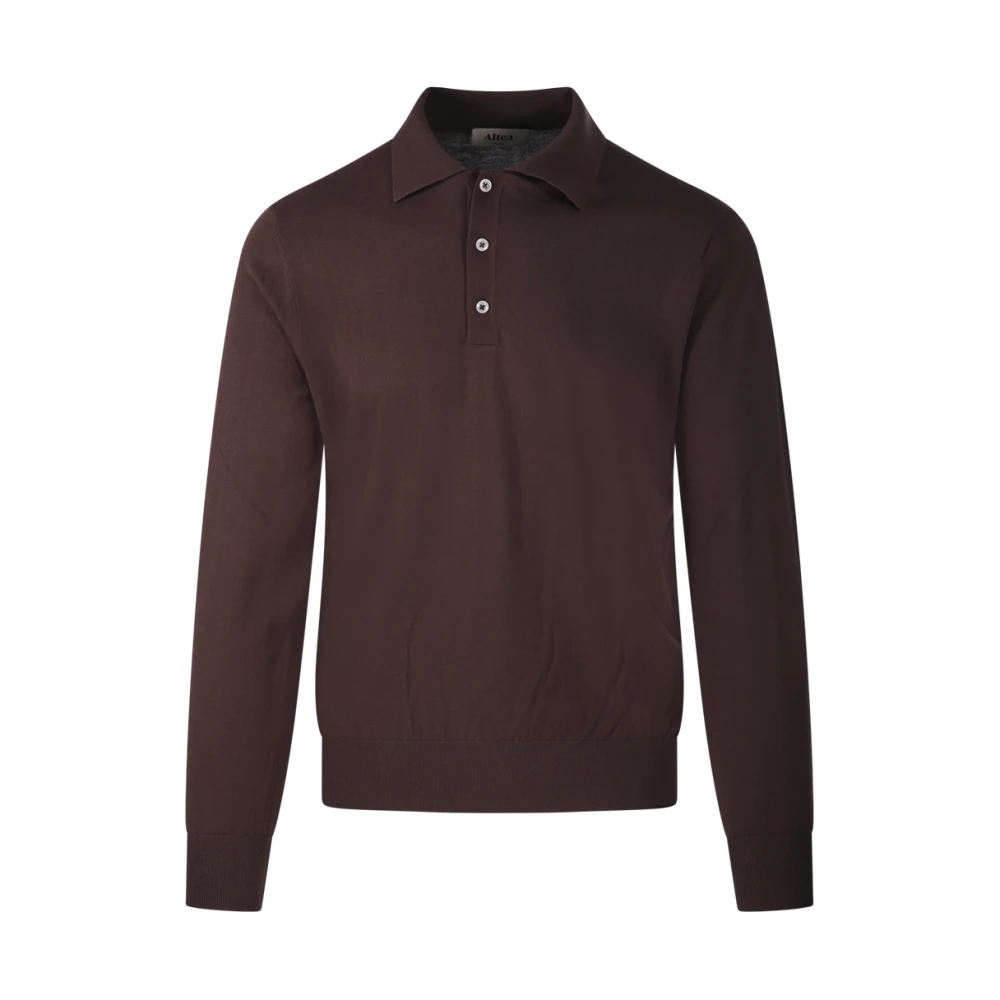 Altea Men's Brown Polo - Polo Shirts - M - Tops