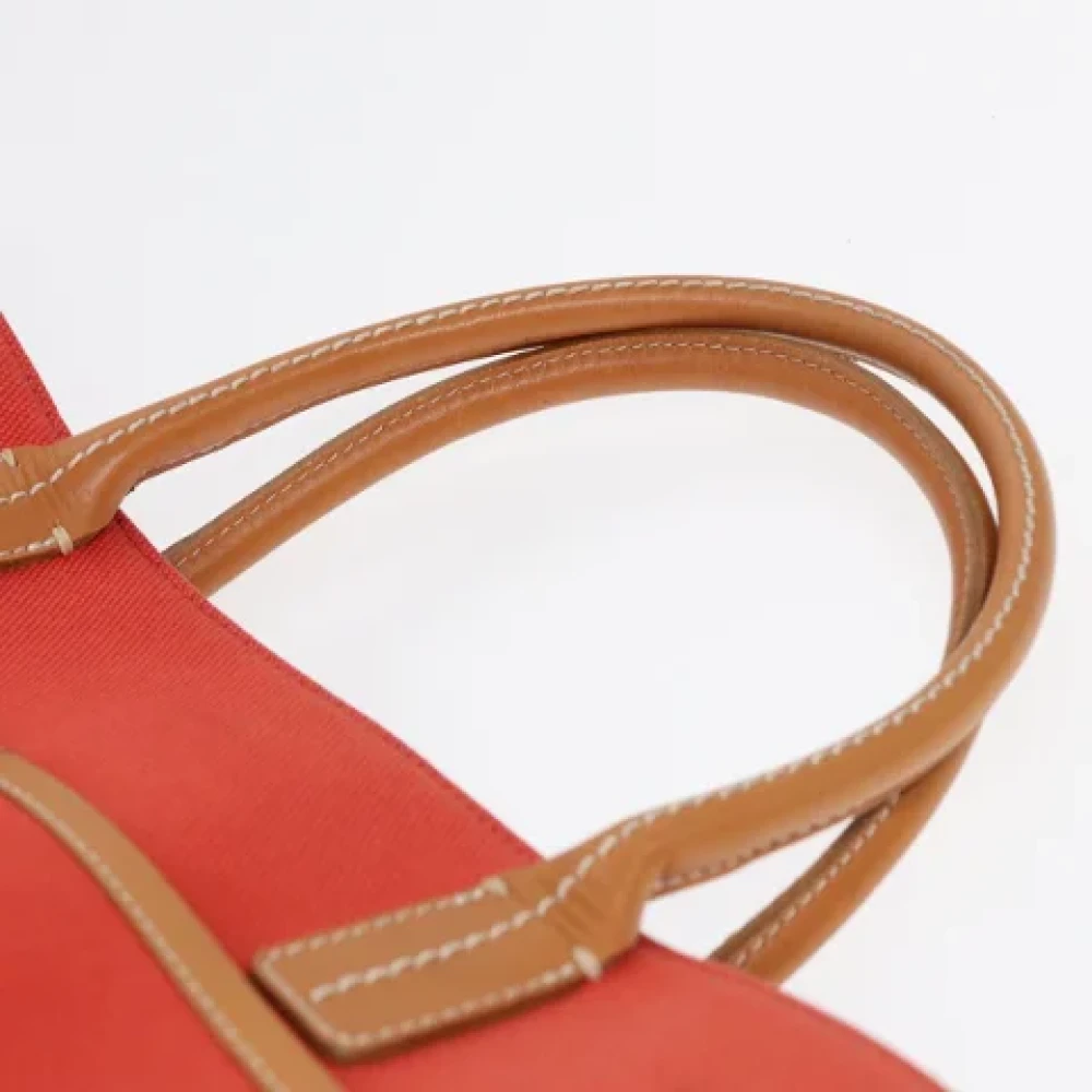 Burberry Vintage Pre-owned Canvas handbags Orange Dames