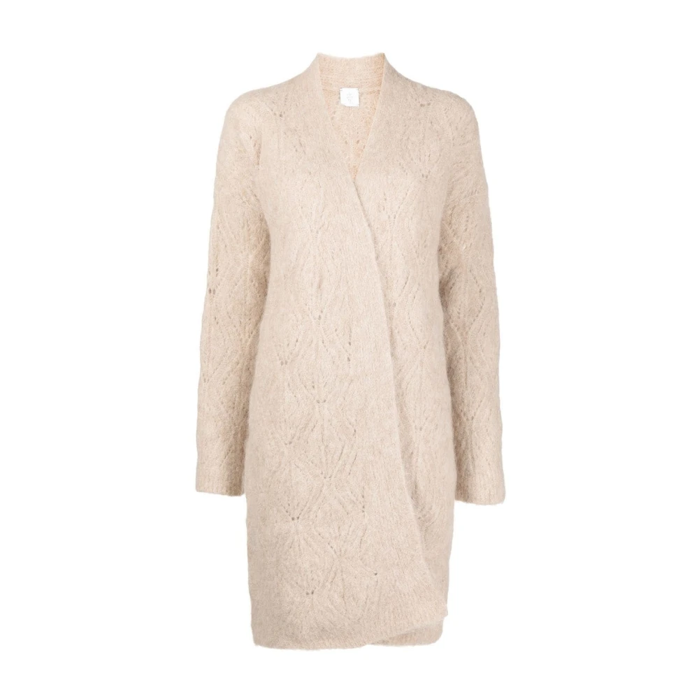 Eleventy Women's Beige Long Knitwear, Xs, Long Cardigan