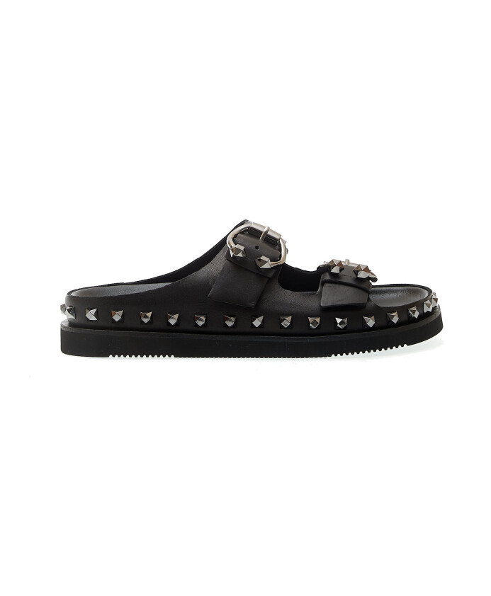 sandales-noires-a-clous