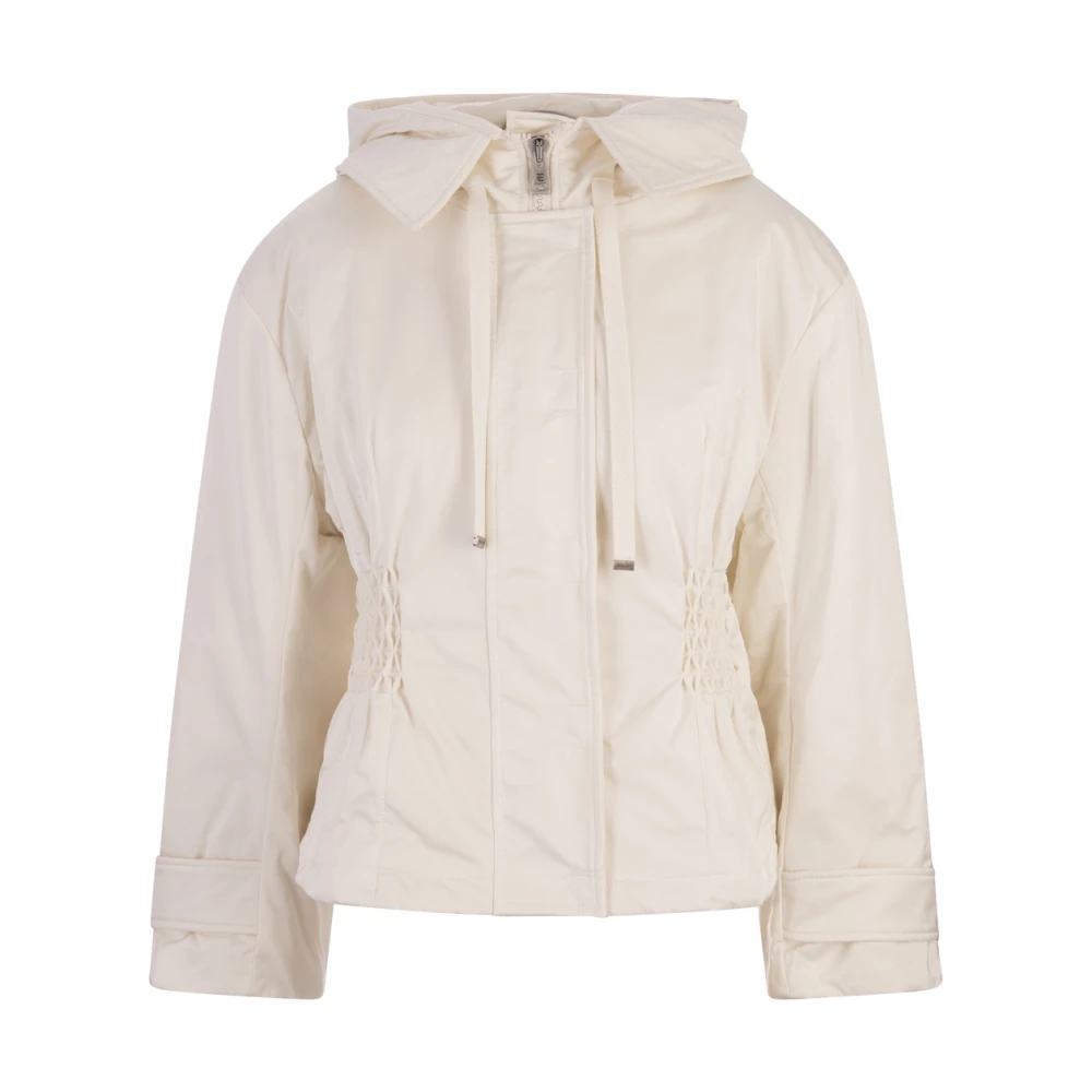 Ermanno Scervino Witte korte donsjas met gotisch monogramlogo White Dames