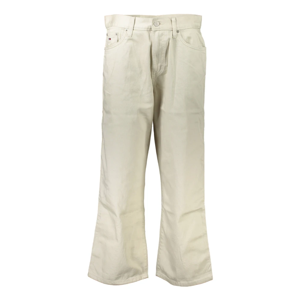 Tommy Hilfiger Women's Beige Denim Jeans Betsy Mid Rise